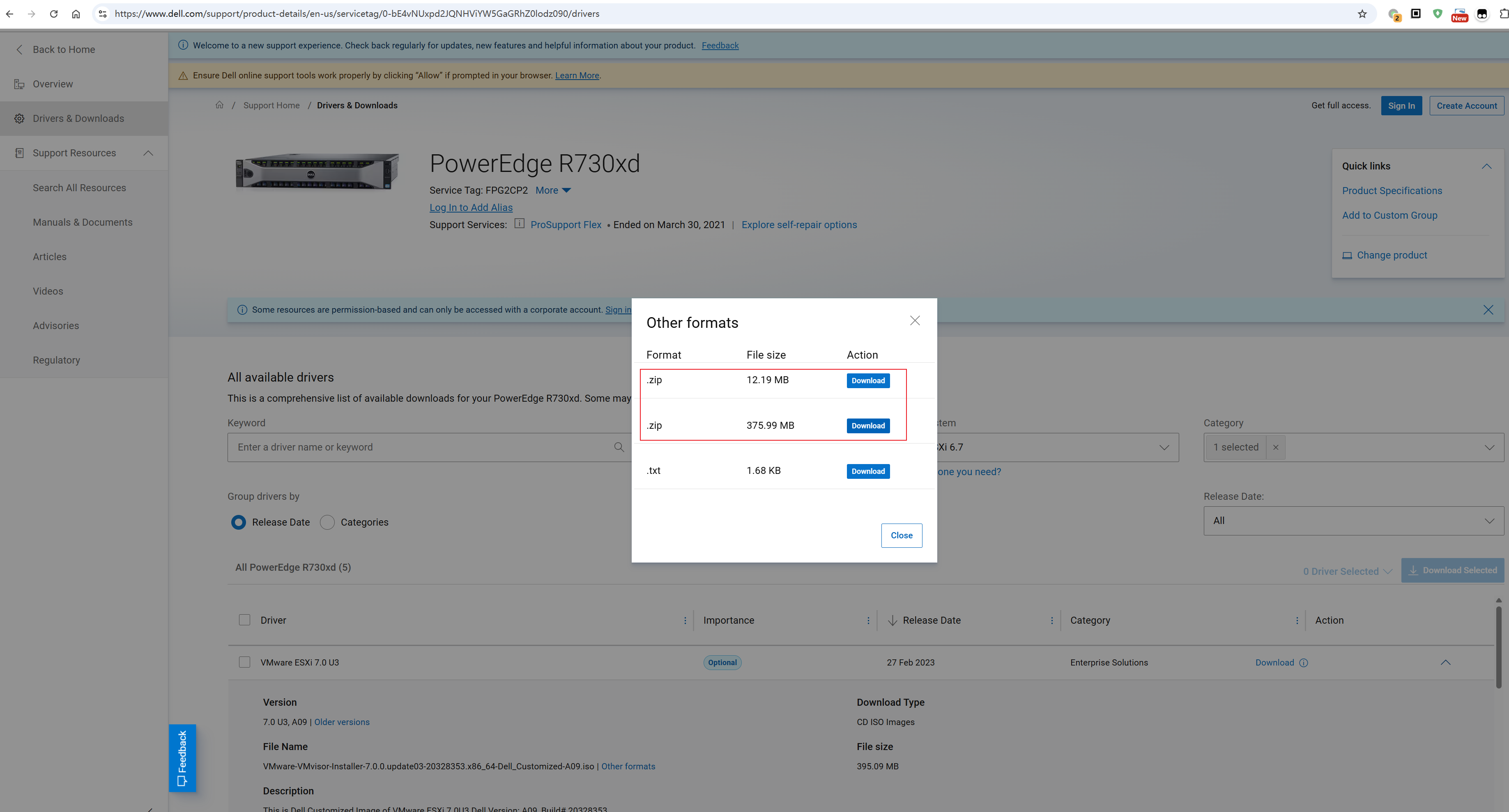 DELL R730xd esxi 6.7u3 升级 esxi 7.0.0u3